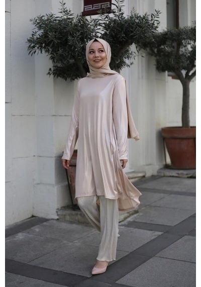 Dore Tunik Pantolon İkili Takım Altın