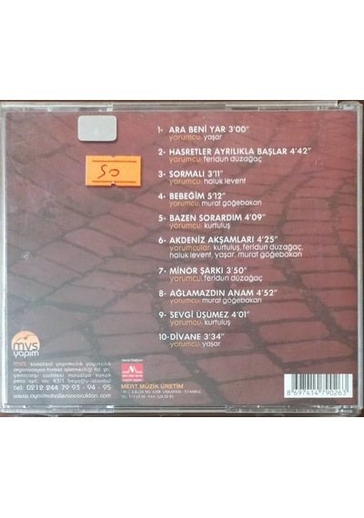 Plak Değildir Cd Dir Cd Aynı Mahallenin Çocukları Cd