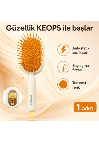 Saç Açma Ve Tarama Fırçası, Saç Fırçası Turuncu