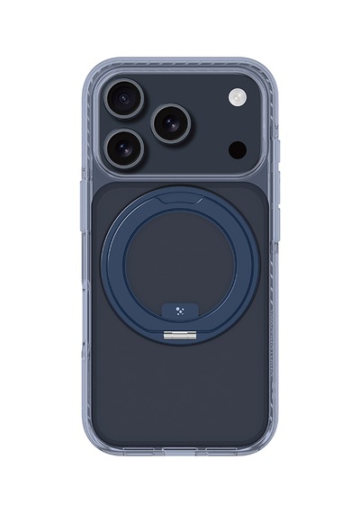 Apple Uyumlu iPhone 17 Pro Kılıf M-safe Özellikli Airbagli Standlı Amazingthing Titan Pro Magspin Kapak Mavi Mavi