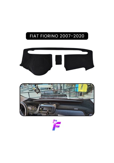 Fıat Fıorıno 2007-2020 Torpido Örtüsü Güneşten Korur Kolay Montaj Tam Uyum Tb30 Siyah