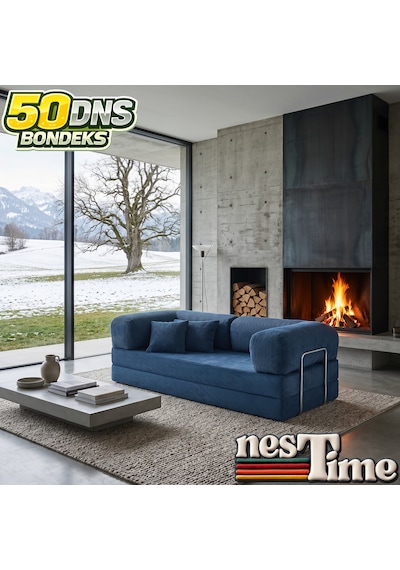 Nestime 200x100 Comfortnest Kanepe / Aktivite Koltuğu / Yatak 50 Dns Dayanıklı Orta Sert Sünger, Çıkarılabilir Kılıf, Pati Dostu Fitilli Kadife Kumaş Lacivert Nestime 200x100 Comfortnest Kanepe / Aktivite Koltuğu / Yatak 50 Dns Dayanıklı Orta Sert Sünger, Çıkarılabilir Kılıf, Pati Dostu Fitilli Kadife Kumaş Lacivert