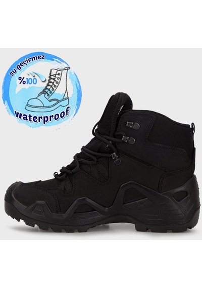 Hammer Jack Stuart Erkek Waterproof Deri Outdoor Bot Siyah