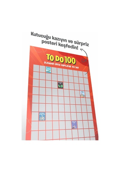Ölmeden Önce Yapılacak 100 Şey - Kazı Kazan Posteri diğer