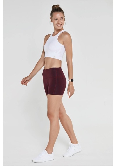 Jerf Aruba Toparlayıcı Mini Şort Bordo