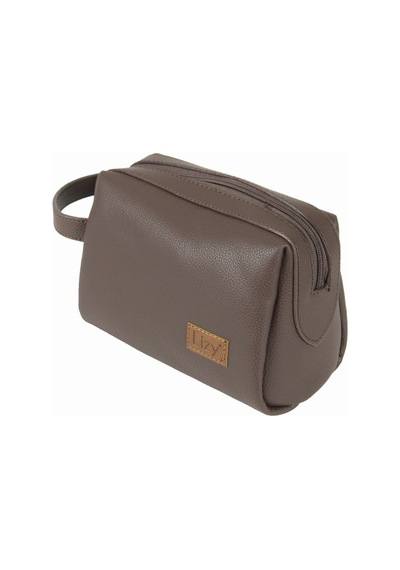 Lizy 1050 Suni Deri Clutch Çanta, Traş / Makyaj Çantası Çok Renkli
