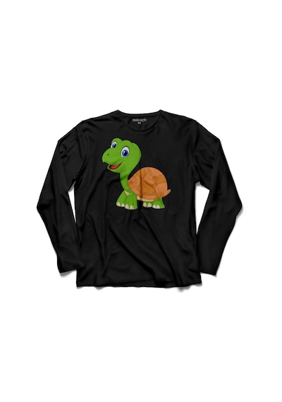 Caretta Caretta Kaplumbağa Dalyan Turtles 4 Uzun Kollu Tişört Baskılı Çocuk T-shirt 001