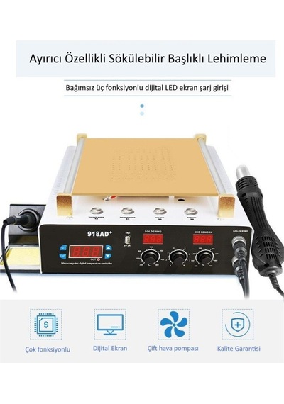 Wellhise 918Ad+ Bga İstasyonu Lcd Ekran Ayırıcı Havya İstasyonu (451066755)