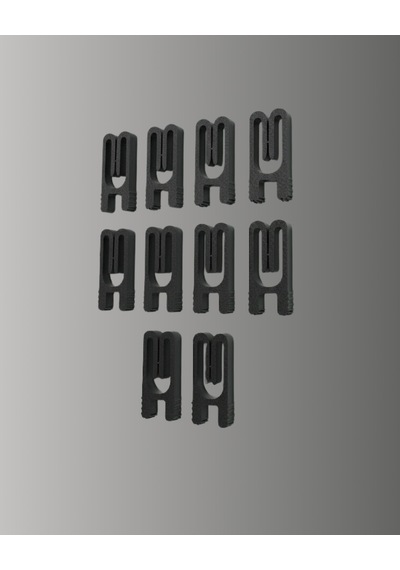 Gıda Saklama Mandalı Tazelik Koruyucu 10 Lu Set Siyah
