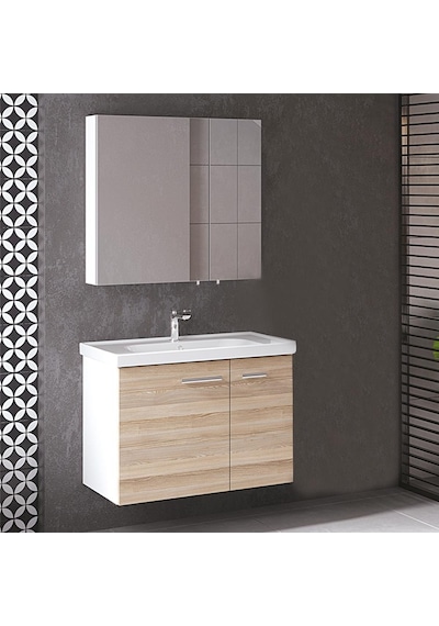 Denko Terra 80 Cm Mdf Banyo Dolabı Takımı (Boy Dolabı Hariç) Çok Renkli Denko Terra 80 Cm Mdf Banyo Dolabı Takımı (Boy Dolabı Hariç) Çok Renkli