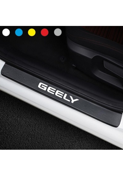 Geely Için Karbon Kapı Eşiği Sticker ( 4 Adet )