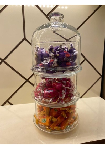 Paşabahçe Cam Paşabahçe Villa Patisserie 3 Katlı Drajelik 769956436155