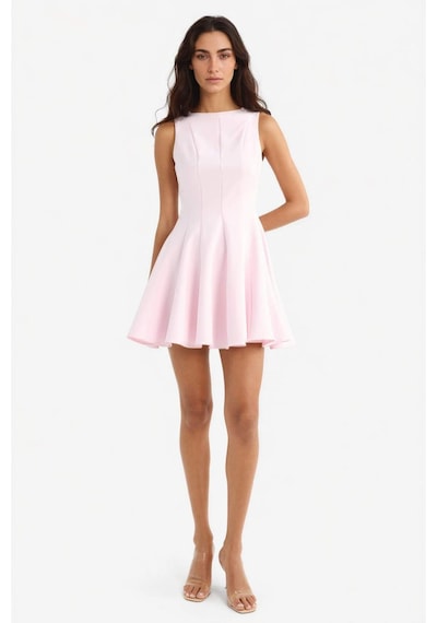 Defacto Kayık Yaka Kolsuz Mini Elbise F2692ax25aupn648 Pembe