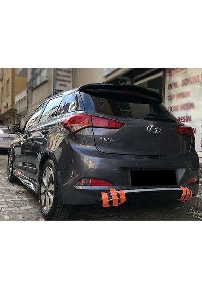 Hyundai İ20 2015-2017 Egzoz Görünümlü Parlak Siyah Difüzör Plastik Boyalı
