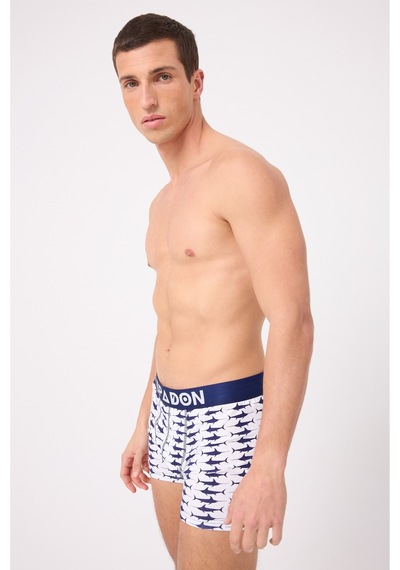 L'espadon Maritime Elite Koleksiyonu Erkek Boxer Şort -3255 Beyaz