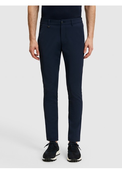Cacharel Lacivert Slim Fit Beli Lastikli Kanvas Pantolon