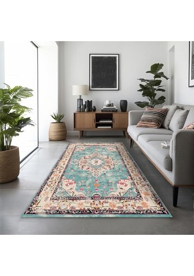 Pier Kadife Kaymaz Pamuk Tabanlı Yıkanabilir Antibakteriyel Salon Halısı 200x300 Diğer