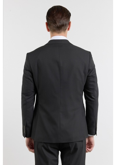 İmza Siyah Kırlangıç Yaka 6 Drop Slim Fit Tam Astar Esnek Takım Elbise 1001260158