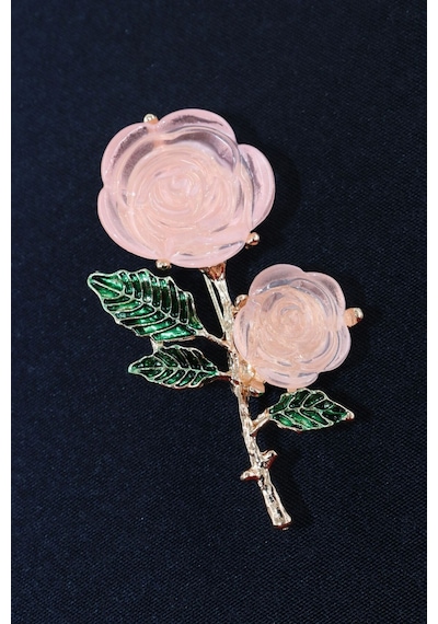Pembe Gül Broş. Yaka İğnesi Pembe Güllü Broş. Tasarım Pembe Gül Broş. Kadın Broş. Gül Broş. Pembe
