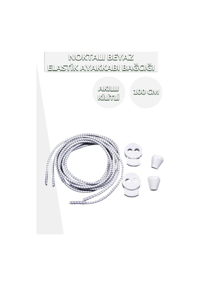 Dopar Lucky Akıllı Kilitli Elastik Noktalı Ayakkabı Bağcık 100 Cm 001