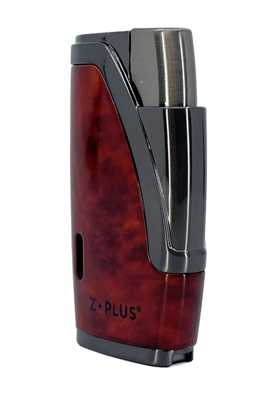 Z+plus Çift Torch Alevli, Entegre Delicili Punch Lüks Puro Çakmağı - Maun & Füme