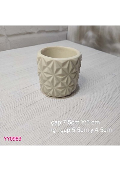 Yy0983 Üçgen Desenli Saksı Silikon Kalıp