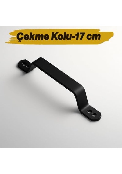 Tr Metal El Tutamagı Çekme Kolu Kapı Tutma Kulbu 17 Cm Kulp Kapı Tutamağı Kulpu Mat Siyah Renk