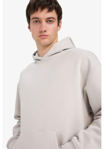Defacto Oversıze Kapüşonlu Sweatshirt A4331ax25augr184 Gri-gr184