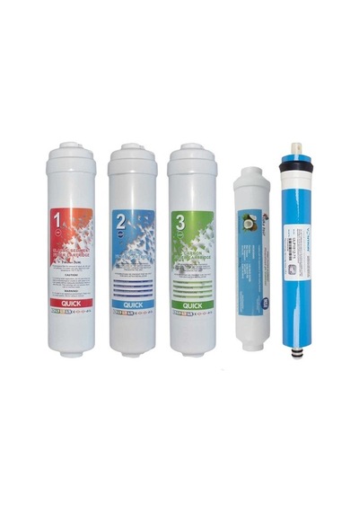 Hsb Uyumlu Su Arıtma Cihazı 12 Inç Inline 5'li Membranlı Filtre Seti 573090039