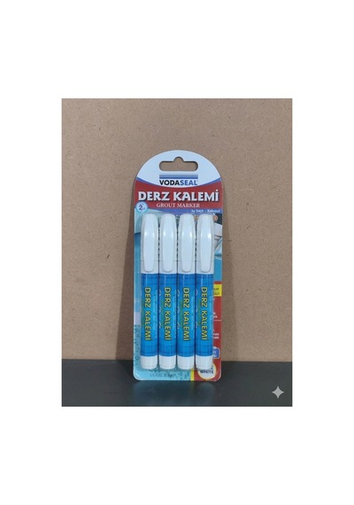 Toplam 4 Adet Fayans Mermer Derz Dolgusu Boyası Kalemi Beyaz Hızlı Kuruyan Su Bazlı Kokusuz Yenileme