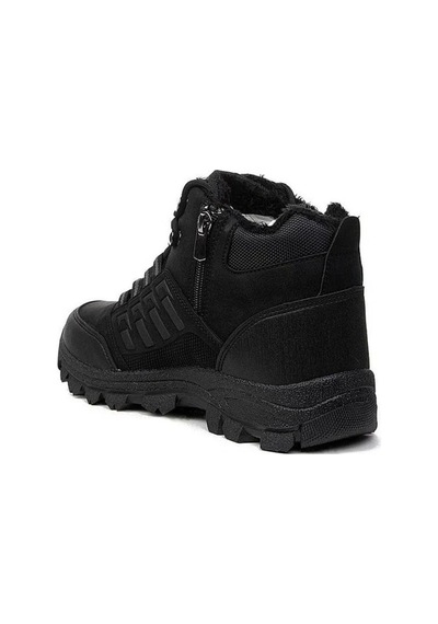 Xstep X6-27 Deri Trekking Kar Kış Outdoor Erkek Bot Siyah