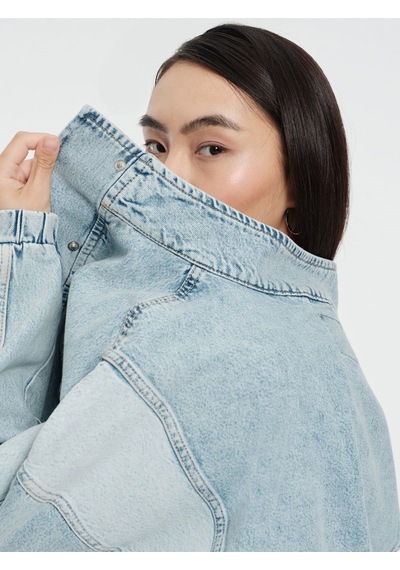 Regular Fit Kadın Ceket Denim