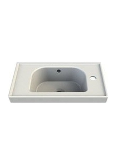 Turkuaz Seramik Cerastyle Frame Etajer Uyumlu Sağdan Delik Lavabo 50 x 28 CM