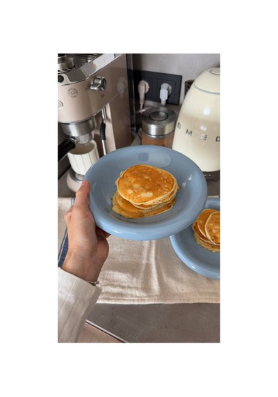 Mavi Donut Seramik Yemek Tabağı 21,5 Cm Mavi - 857417879 Mavi
