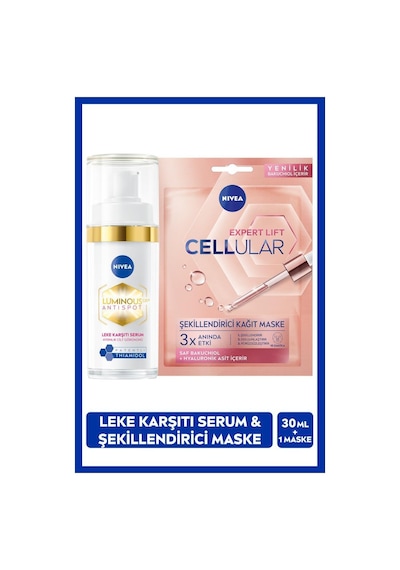 Luminous630 Thiamidol Etkili Leke Karşıtı Serum 30 ML ve Cellular Expert Lift Şekillendirici Maske
