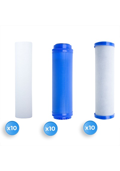 Açık Kasa Su Arıtma Cihazı Ön Filtre Set 10 Takım