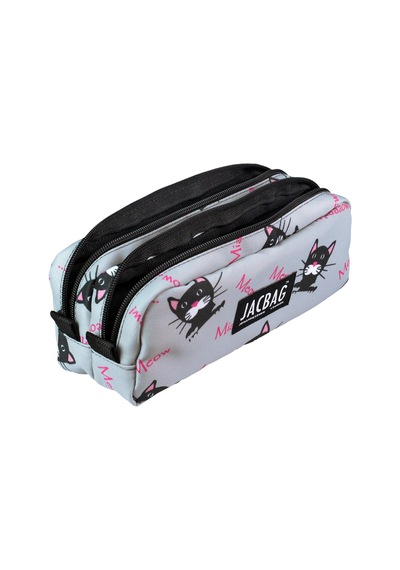 Jacbag Dual Pouch-iki Bölmeli Kalem Kutusu Dual Pouch-miyav renkli