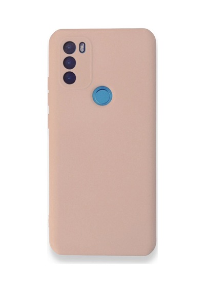 General Mobile Gm 21 Plus Kılıf Nano İçi Kadife Silikon - Pudra -