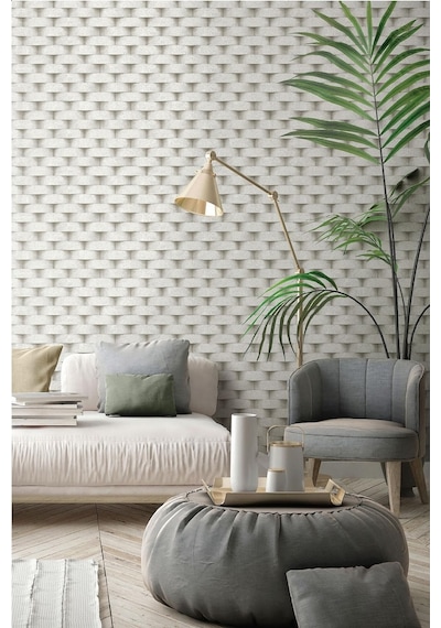 Adawall Seven 7814-1 3 Boyutlu Taş Desenli Duvar Kağıdı