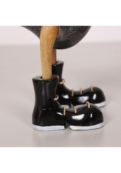 Aşık Ördekler El Oyması Teak Gövde 29x30x11 Cm