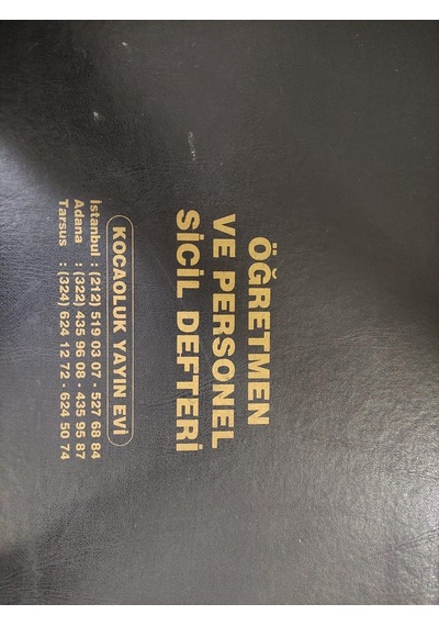 ÖĞRETMEN VE PERSONEL SİCİL DEFTERİ ( CİLTLİ ) - KOCAOLUK YAYIN EV