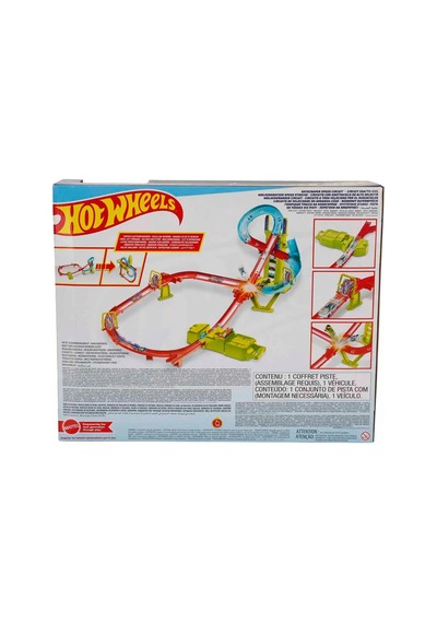 Hot Wheels Neon Yarışlar Çoklu Yarış Heyecan Pist Seti Hpc07 Şeffaf