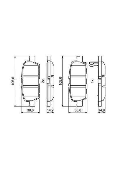 Nissan Juke 1.5dci 2010-2019 Bosch Arka Balata K9k
