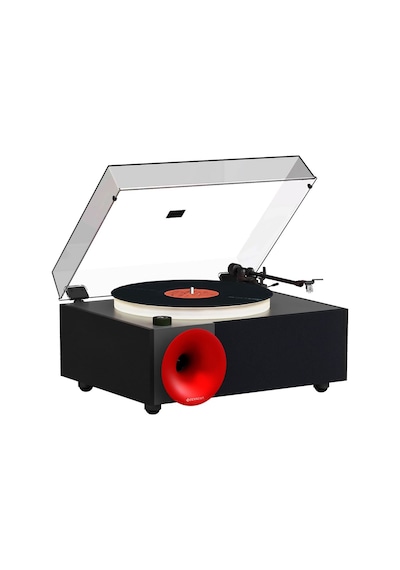 Fennessy İ5s Bluetooth Hoparlörlü 45w Hi-fi Işıklı Retro Pikap Plakçalar Turntable, Siyah