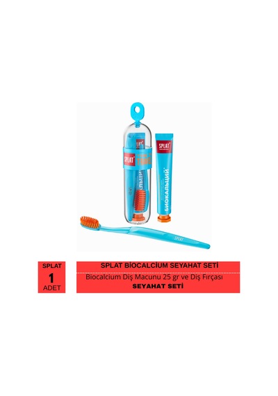 Splat Professional Biocalcium Seyahat Seti Diş Macunu 25 Gr Ve Diş Fırçası