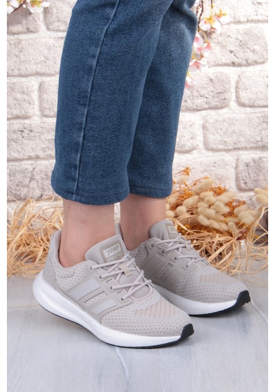 Jump 35132 Hafif Rahat Orijinal Ürün Sneaker Kadın Spor Ayakkabı Krem