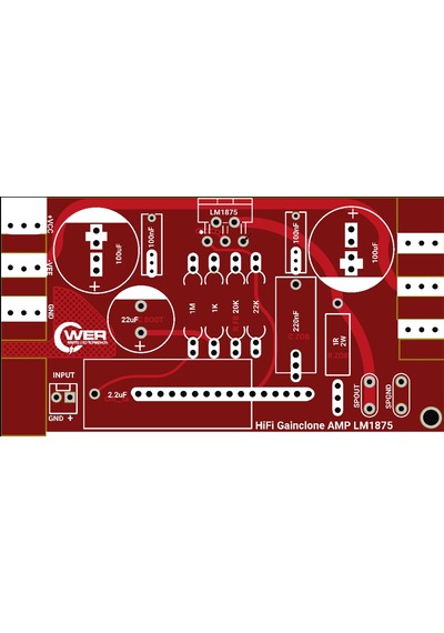 2X20 Watt Çift Kanal Stereo Preamplifier Psu Devresi Lm1875