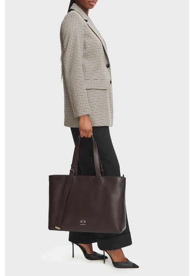 Armani Exchange Logolu Ayarlanabilir Askılı Çanta Kadın Çanta Xw002988 Af19902 U6032 Kahve