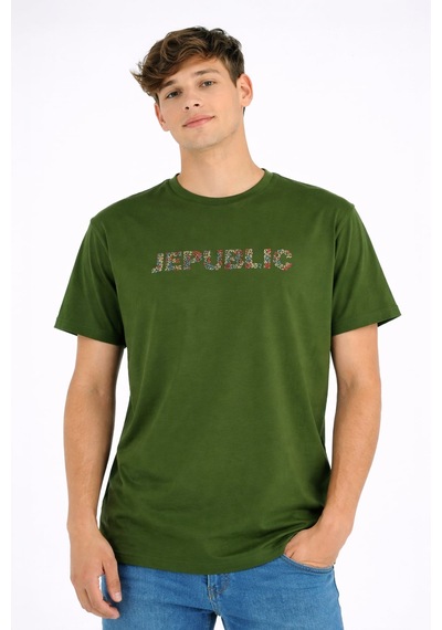 Jepublic Erkek Tişört-j251602 Yeşil