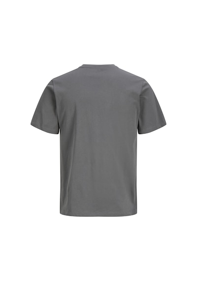 Jack & Jones Erkek Bisiklet Yaka Gögüs Baskili Tisört - Noge - 12310399 Çok Renkli